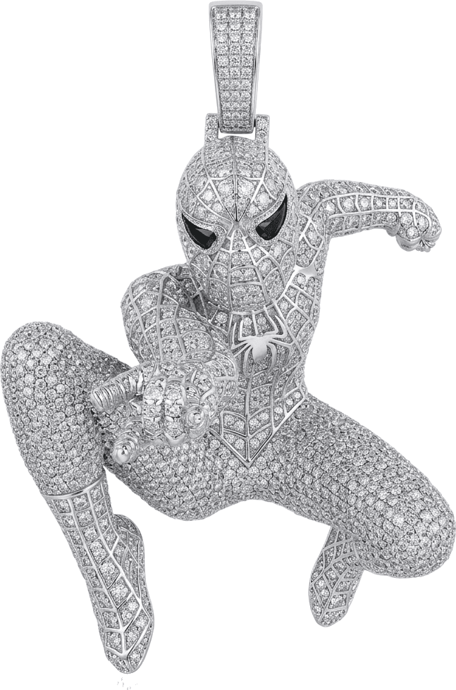 Sparkline Jewels Custom Diamond Spider-Man Pendant
